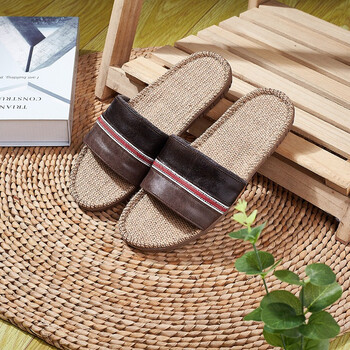 硕牌亚麻拖鞋新款5306归期系列金硕出口品质轻奢户外拖鞋透气吸汗防臭