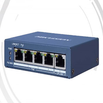 海康威视（HIKVISION）智能供电钢壳 5口全千兆PoE非网管交换机DS-3E0505P-E/M