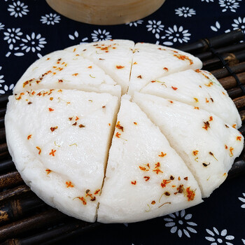 宁波特产传统早餐手工糕点桂花糕酒酿白米糕发糕米馒头水塔糕350g 葡