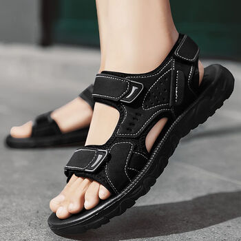 茵洛珊男士凉鞋2023新款不臭脚防汗夏季外穿沙滩鞋司机开车专用休闲凉