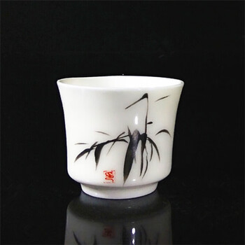 龙泉青瓷50毫升陶瓷小酒杯1两白酒酒杯烈酒酒盅家用茶杯清酒杯具竹