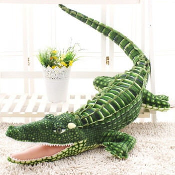 巨大号鳄鱼鳄鱼公仔毛绒玩具布娃娃大号鳄鱼抱枕男孩子创意玩具生日