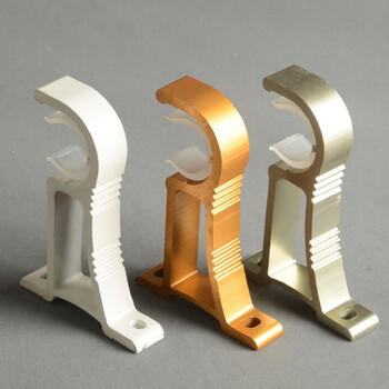 窗帘配件支架底座顶侧装双杆单杆窗帘杆罗马杆配件支架座底座架子托杆