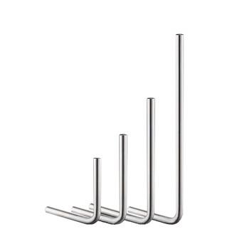 304不锈钢蹲便器冲洗管大便脚踏冲水阀弯管l型7字管排水蹲坑下水201