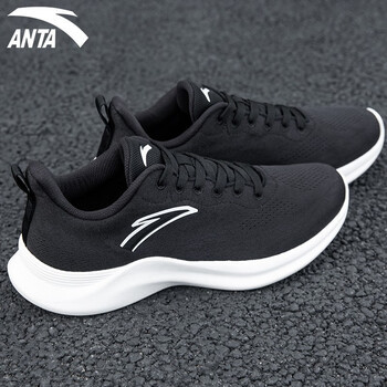 安踏(anta)男鞋运动跑步鞋2024年春季新品网面透气轻便减震鞋休闲跑鞋