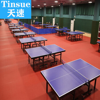 天速比赛地胶乒乓球地胶pvc运动地板乒乓球器材地板运动会赛事运动