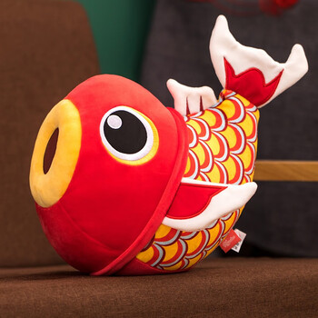 【官方推荐】菲洛林锦鲤抱枕锦鲤公仔毛绒玩具祈福鲤鱼玩偶新年吉祥物