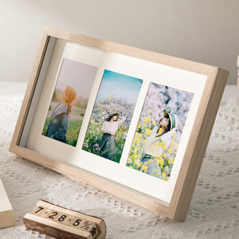 永恒主题相框摆台创意连体相框架6寸中空立体照片框情侣宝宝纪念照