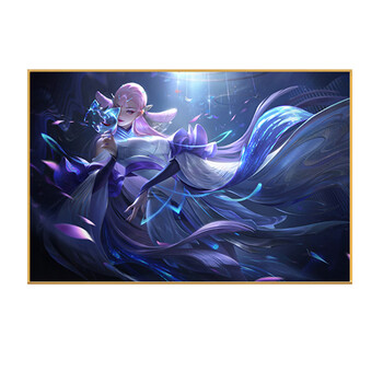 王者荣耀英雄挂画网吧电竞酒店游戏壁画房间宿舍动漫海报装饰画 h貂蝉