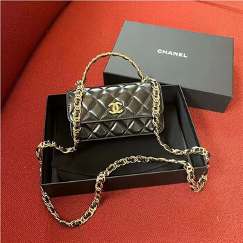 香奈儿(chanel)女包23p金属镂空手柄包woc腋下包链条包小废包手机包