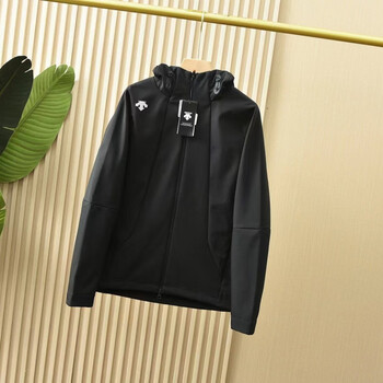 迪桑特男子软壳加绒加厚冲锋上衣户外休闲夹克外套男黑色xl