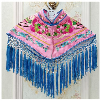 戏曲用品演出服配件广场舞京剧服装披肩云肩凤冠霞帔刺绣贵妃新娘