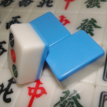 家用麻将牌一级品 大号手搓麻将 40 42mm 38#中号抖音 抖音 一级38蓝