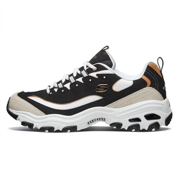skechers斯凯奇男鞋春夏熊猫鞋时尚厚底休闲运动鞋老爹鞋男