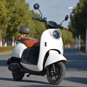 雪辰2023款小龟王电动车雅迪石墨烯长跑王60v智能电摩踏板m2电动 白色