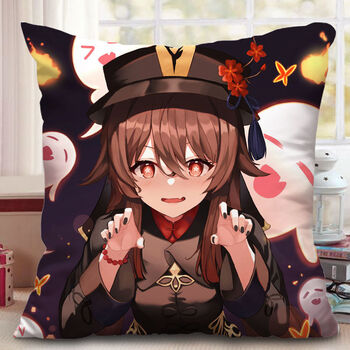 原神胡桃周边抱枕双面可拆洗动漫二次元游戏床上靠垫沙发靠枕玩偶幺丫