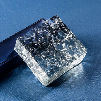 露玖熙亚克力砖实心玻璃砖隔断墙白色玻璃墙砖 透明热熔水晶背景 双面