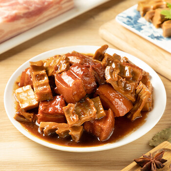 泛洲滋味轩笋子烧肉碗装加热即食半成品菜方便菜预制菜 家庭装380g