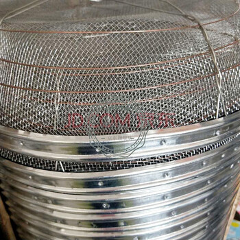 眼粗大眼铁丝网筛子 45的6目(约6毫米)筛大豆花生类大眼铁筛子【图片