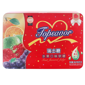金语瑞士糖454g水果汁软糖办公儿童休闲年货送礼糖果美味小零食品418g