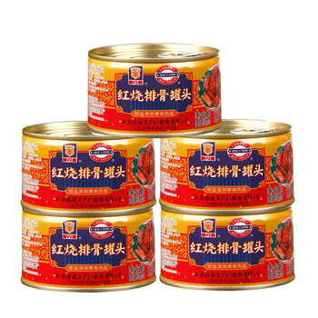 梅林红烧排骨罐头即食下饭菜 红烧排骨340g*5罐