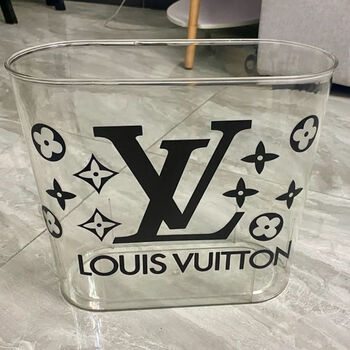 椭圆形-透明白【大号】  /网红lv贴纸