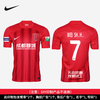 耐克(nike)天朗足球耐克24赛季中超成都蓉城球迷版主场球衣足球服hf