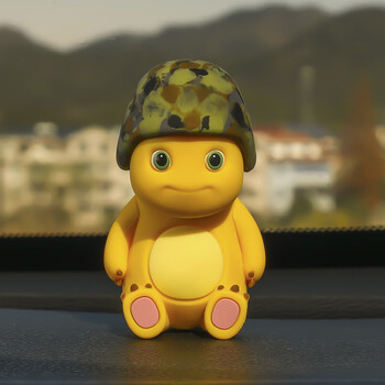 曼影manying奶龙小七汽车摆件中控台车内装饰品卡通动漫车上男女生