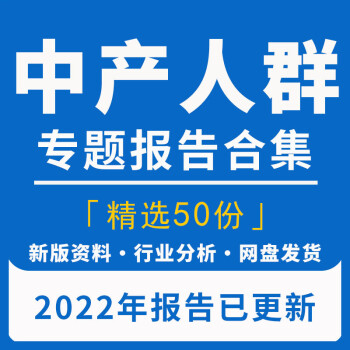 中產群體中產階層人群畫像新中產階級研究分析報告資產消費調研