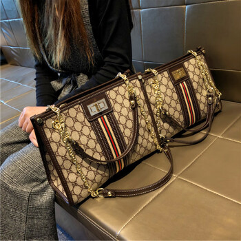 酷奇袋鼠(kuqidaishu)轻奢品牌品牌包包女新款真皮单肩托特包时尚质感