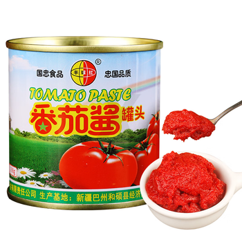 食芳溢大疆丰德番茄酱半球红纯番茄酱198g小包装家用浓缩番茄膏新疆
