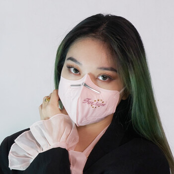 香港foison扶升可爱女孩个性kn95高颜值时尚n95口罩粉色ffp2防晒防尘
