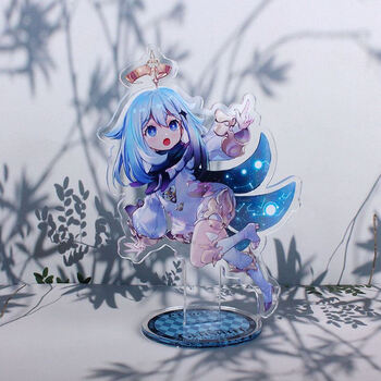 立牌枫原神里绫华早柚宵宫巴巴托斯温蒂胡桃摆件收藏c11派蒙高或宽约