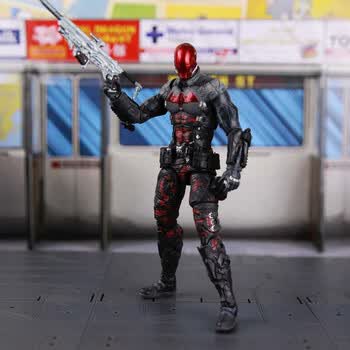 大战超人正义黎明阿甘骑士小丑可动手办人偶玩具礼品袋装 ps4红头罩