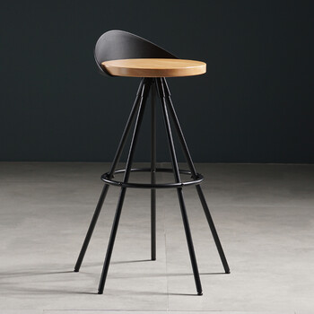 话家先生北欧吧台椅现代简约高凳子家用铁艺吧凳高脚凳吧椅设计师酒吧