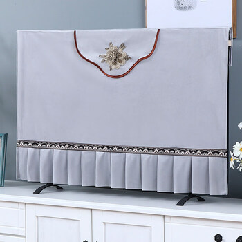 电视罩防尘罩电视机罩电视罩55寸欧式电视机罩55寸65英寸液晶电视盖布