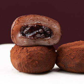 网红零食甜品日式巧克力福团爆浆夹心糯米糍雪媚娘脏脏团糕点8枚礼盒1