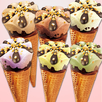 30支五羊甜筒香芋雪糕脆皮冰淇淋五羊牌冰激凌脆筒整箱批口味混拼或