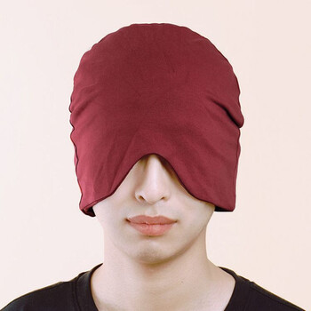 淘菲象睡帽男大码夏季防风遮光头套头罩睡眠空调房睡觉帽子男士眼罩