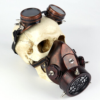 朋克2077蒸汽朋克护目镜机械防毒面具cosplay万圣节 熔岩破坏者(现货)