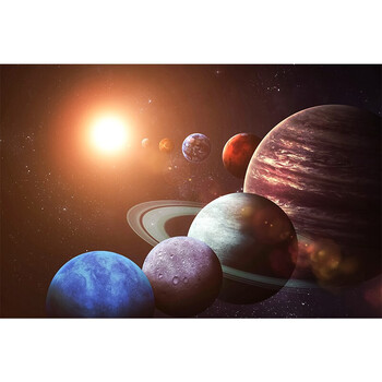 澳颜莱宇宙星空太空银河系大海报图片墙贴儿童房客厅装饰画挂画贴