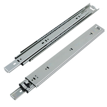 北部工品 jh-34宽三节重型钢珠滑轨载重工业抽屉导轨加厚侧装伸缩轨道