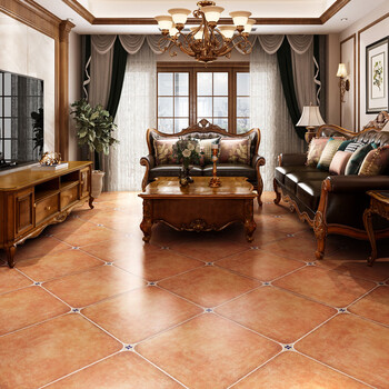 罗浮威尔(luofuweier)瓷砖 圆角仿古砖客厅地砖美式乡村地板砖佛山