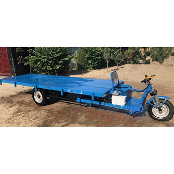 加长加宽平板电动大功率三轮车厂区农用拉货运输变档变速电瓶车 整车