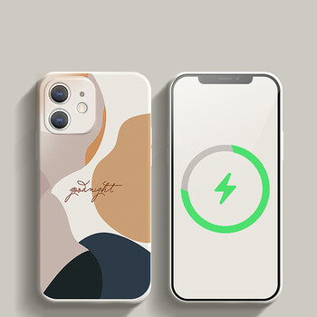 arae 苹果磁吸手机壳magsafe莫兰迪撞色iphone磁吸动画液态硅胶充电