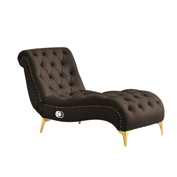 小米石美式乡村贵妃椅阳台家用休闲懒人沙发可躺可睡美式轻奢卧室躺卧