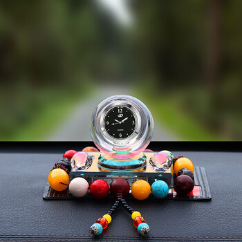 欧米奥时来运转汽车摆件中控台五星红旗车内装饰用品大全高档车上饰品