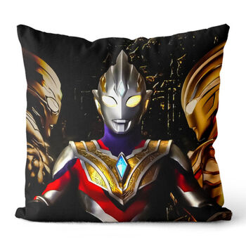 特利迦奥特曼抱枕 卡通动漫周边来图定制双面迪迦塞罗枕头靠垫男孩