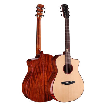 多瑞斯doris41寸全单板民谣木吉他指弹弹唱电箱原声原声da2ac原木色