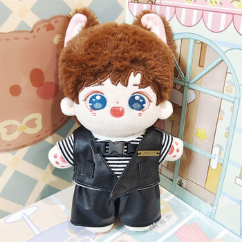 凯蒂奥tfboys王俊凯胖胖体公仔20cm棉花娃娃玩偶可爱宝宝礼品裸娃